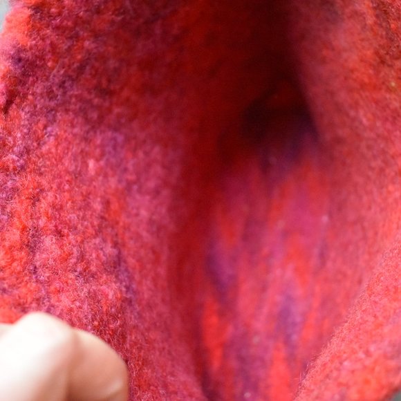 Handmade Wool Felted Knit Purse - Picture 8 of 11